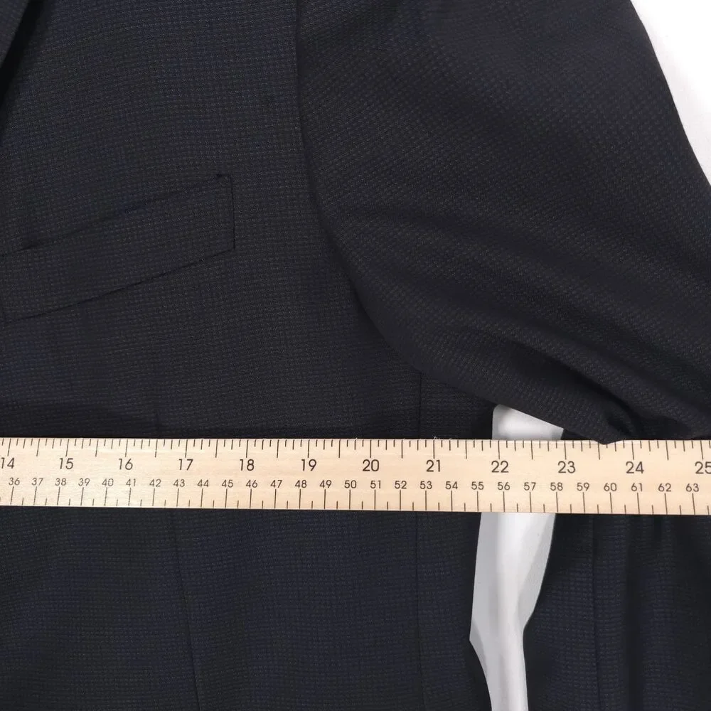 CANALI Men's Wool Blazer EU‎ 56R US 46R Navy Sport Coat Italy Made WOOLMARK